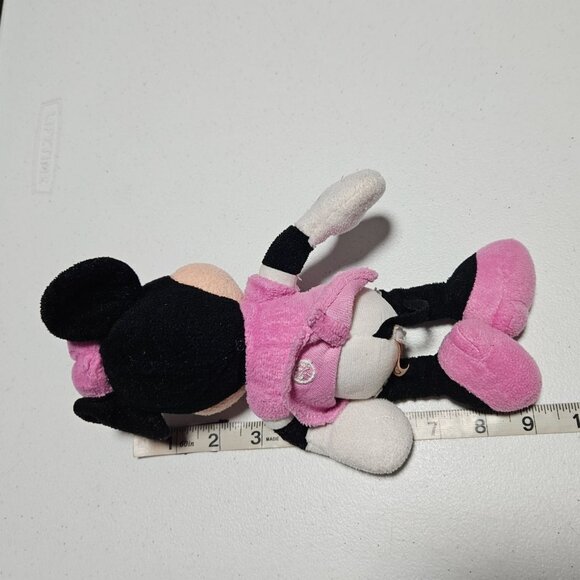 Disney Original Minnie Mouse 9 inch Plush Pink Dress Bow Stuffed Animal Toy - Picture 5 of 5